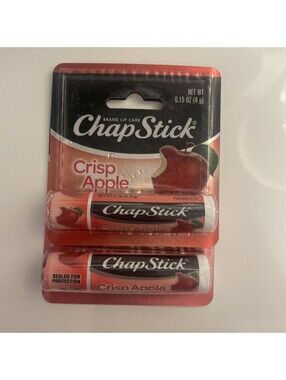 Chapstick  - CRISP APPLE - 0.15 OZ. each - Lot Of 2 Tubes